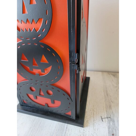 Large‎ Halloween Lantern led pumpkin metal home decor light up - Picture 4 of 11